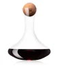 Decanteerkaraf met handvat en houten dop 1,5L Vacu Vin