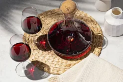 Decanteerkaraf met handvat en houten dop 1,5L Vacu Vin
