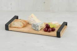 Dienblad bamboe 32 x 15 cm met handvat
