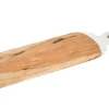 Dienblad hout en marmer 49 x 16 cm