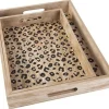 Dienblad leopard set van 2