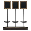 Display voor 3 flessen met krijtbord