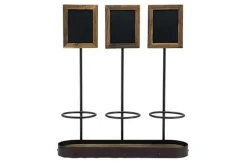 Display voor 3 flessen met krijtbord