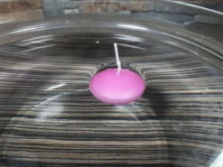 Drijfkaars Roze - Set van 10 stuks