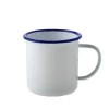 Drinkbeker met oor 8,5cm emaille look