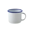 Drinkbeker met oor 8cm emaille look