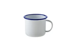 Drinkbeker met oor 8cm emaille look
