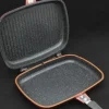 Dubbele grillpan 28 cm