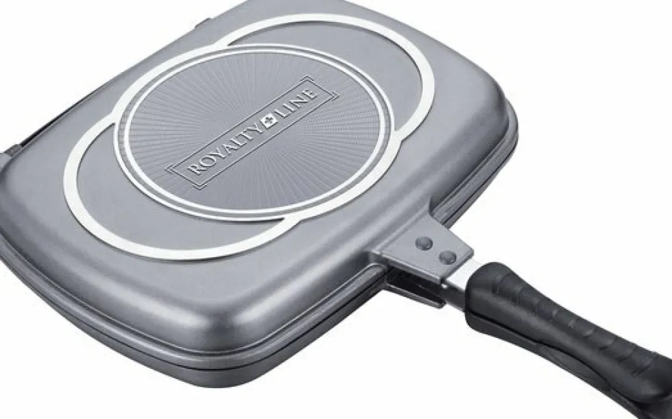 Dubbele grillpan 28 cm