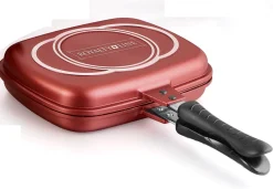 Dubbele grillpan 32 cm