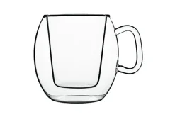 Dubbelwandig koffieglas met oor 30 cl Supremo