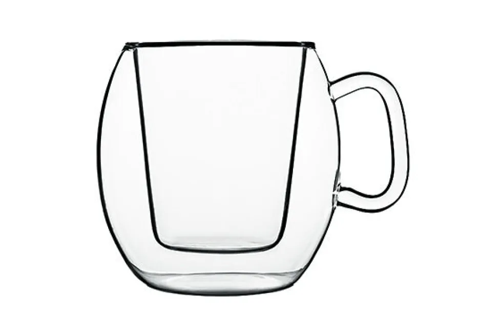 Dubbelwandig koffieglas met oor 30 cl Supremo