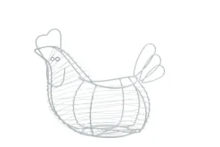 Eiermand kip wit Wire