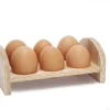 Ei-rekje voor 6 eieren hout
