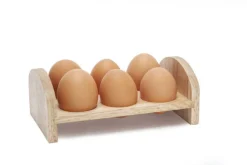 Ei-rekje voor 6 eieren hout