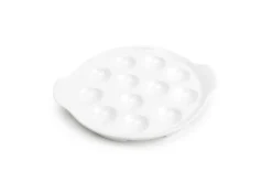 Escargotbordje wit voor 12 slakken
