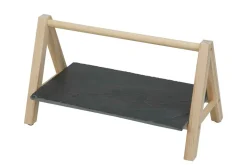 Etagere leisteen- hout 29 cm