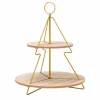 Etagere rond hout