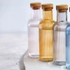 Fles 1 liter met kurk Raya Roze