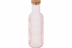 Fles 1 liter met kurk Raya Roze