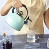 Fluitketel 1,7 L RVS met handvat Groen