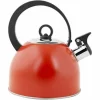 Fluitketel 1,7 L RVS met handvat Rood