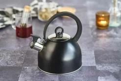 Fluitketel 1,7 L RVS met handvat Zwart