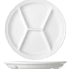 Fonduebord Wit 26 cm 4 vakken
