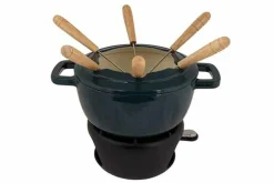 Fondueset Gietijzer 18cm Green Heron
