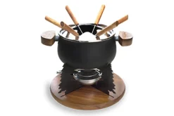 Fondueset zwart 6 personen