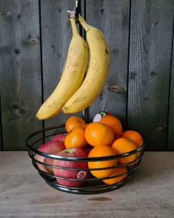 Fruitmand met bananenhanger zwart