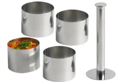Garneercirkels met voedselaanstamper set van 4 stuks Cosy & Trendy