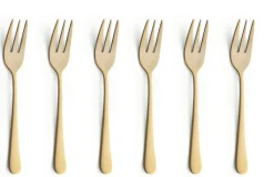 Gebaksvorkjes set van 6 Austin Vintage goud Amefa