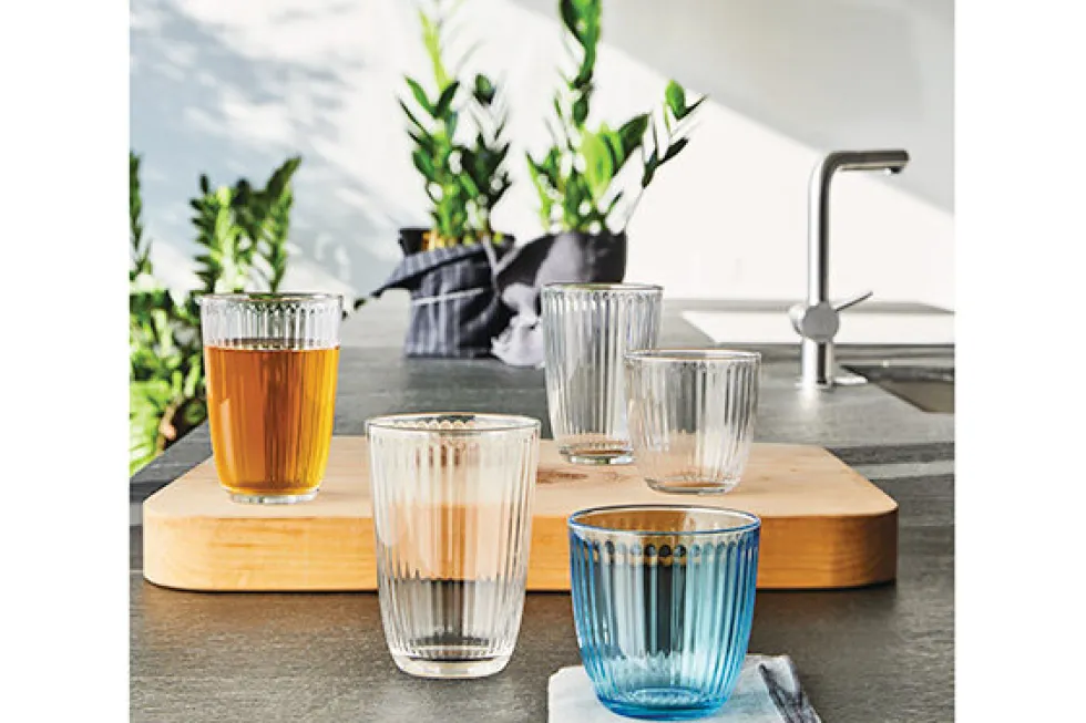 Glas Blauw 29 cl Line