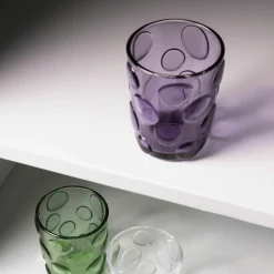Glas 33 cl Spot paars