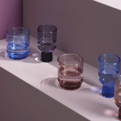 Glas op voet 25 cl Kolon paars