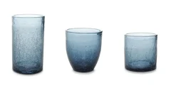 Glazen set 12-delig Blue Crackle