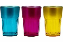 Glazen set van 3 stuks 38 cl Dark New Hollywood