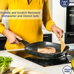 Grillpan 28 cm Black Marble Westinghouse