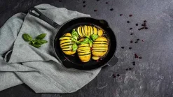 Grillpan 22cm Castard gietijzer mat zwart