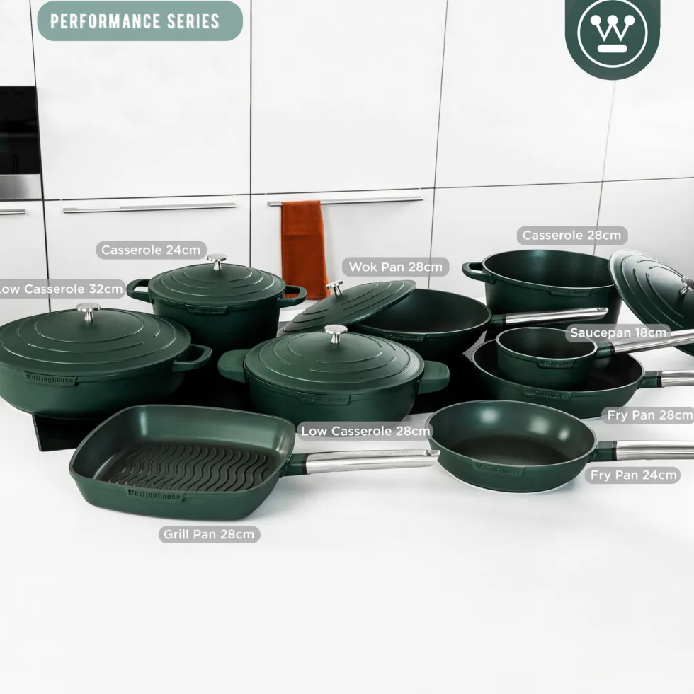 Grillpan 28 cm Groen Performance Series Inductie Westinghouse