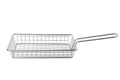 Hamburgermandje RVS 25 x 16 cm