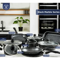 Hapjespan 32 cm Black Marble Westinghouse