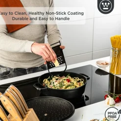 Hapjespan 32 cm Zwart Performance Series Inductie Westinghouse