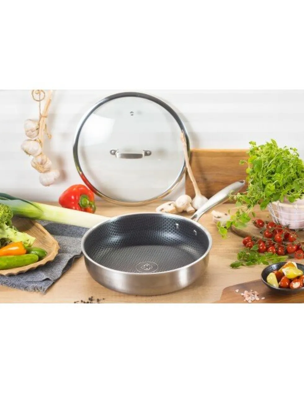 Hapjespan Keramische Coating 28 cm Zilver Edënbërg Exclusive Line