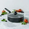 Hapjespan met Keramische Antikleeflaag 24 cm Essence