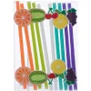 Herbruikbaar rietje fruit 10 stuks
