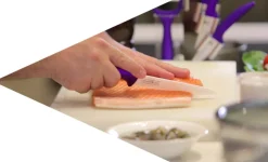 Keramische messenset 5-delig paars