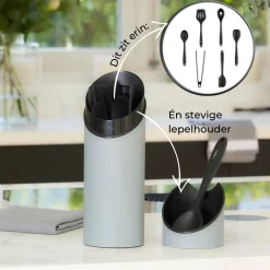 Keukentoolset Sillies Tube Grijs 8-delig