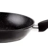 Koekenpan 28 cm marmeren coating zwart
